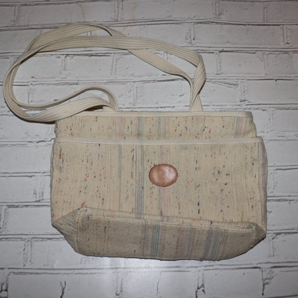 🌼 Vintage Speckled Corduroy Shoulder Bag · 15x10" Soft, artsy & vintage